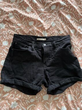 Levi's Black Jean Shorts